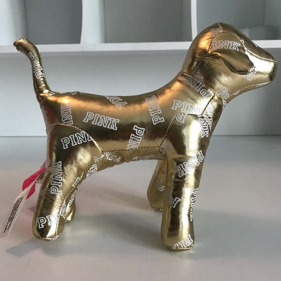 PINK Victoria's Secret Other - PINK Victoria’s Secret gold dog